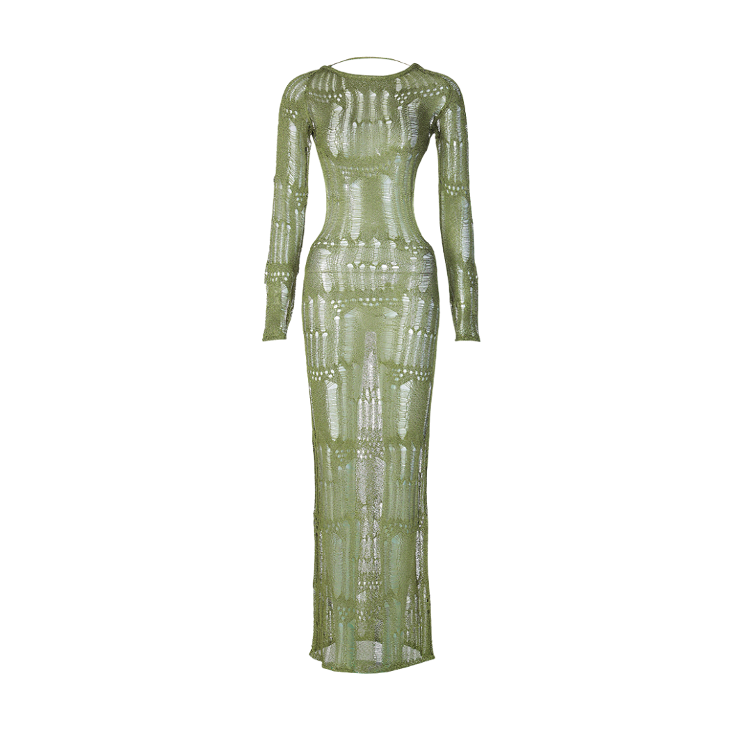 GlamGlow Metallic Knit Dress