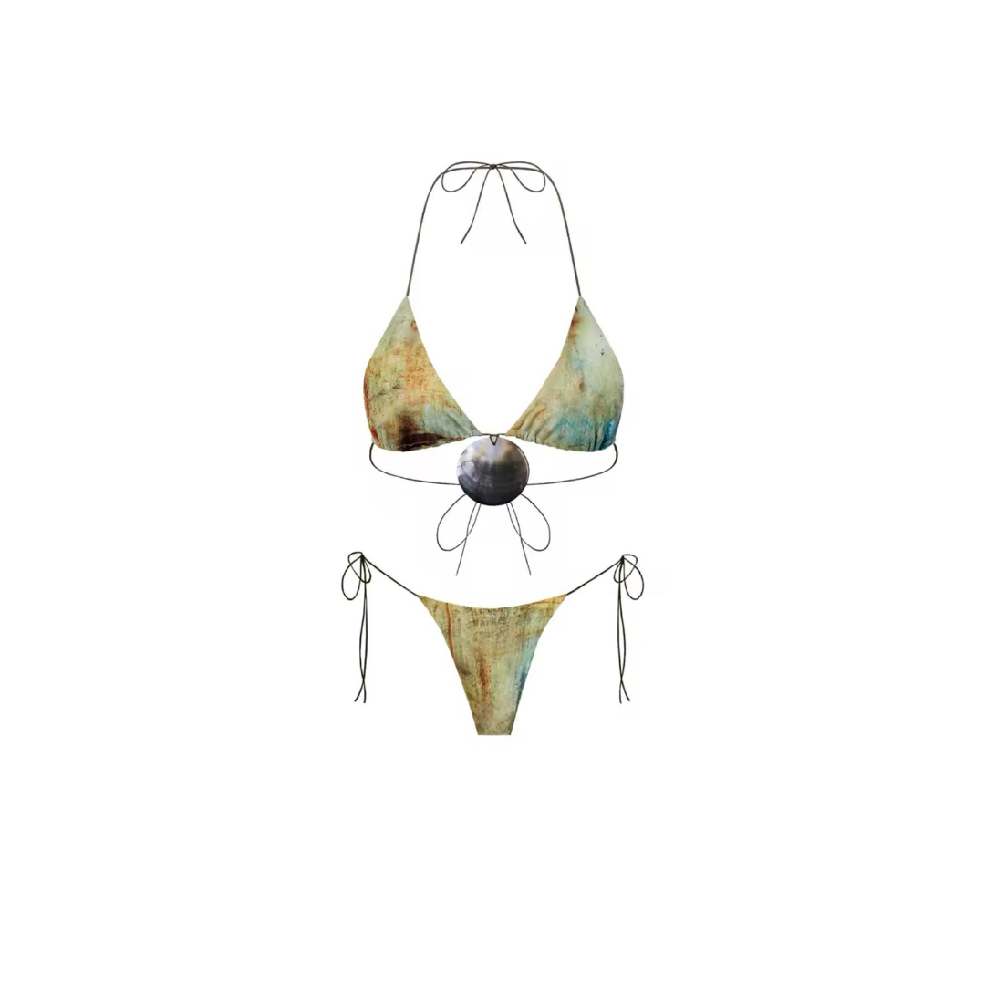 Ocean Muse | 3-piece bikini set with maxi skirt