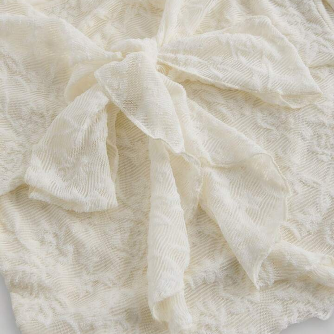 Boho Spitzenbluse in Weiß