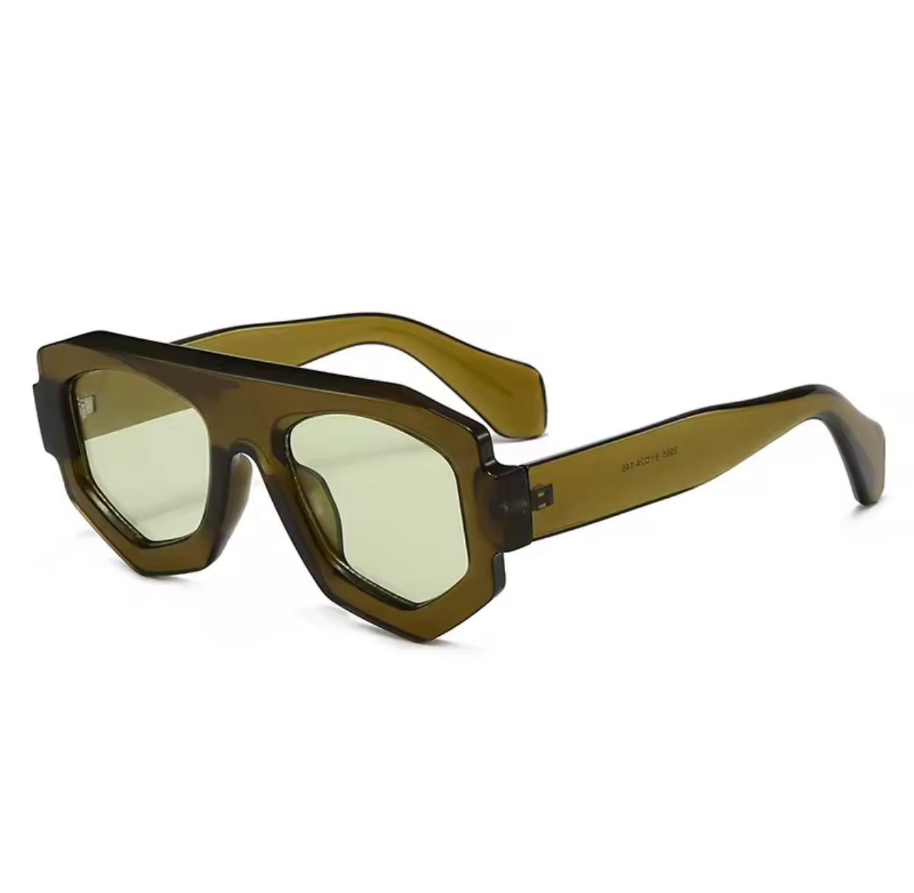 Olivgrün: Damen Sonnenbrille Bold Vision Shades in Olivgrün mit UV 400 Schutz