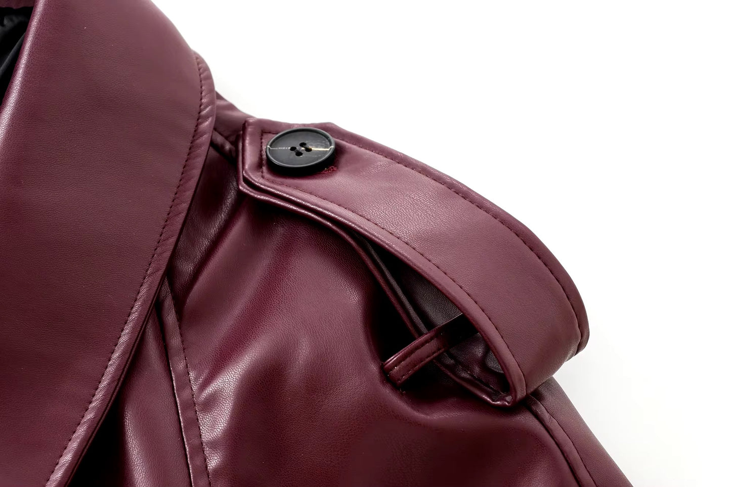 Arwen | Burgundy women's leather jacket