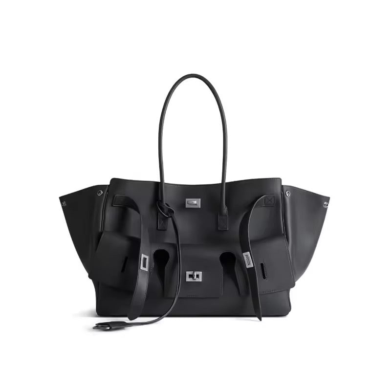Mara - Großer Damen Shopper schwarz - Ezouna