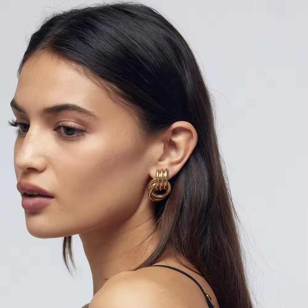Cercle Ohrringe | 18k Vergoldet - Ezouna