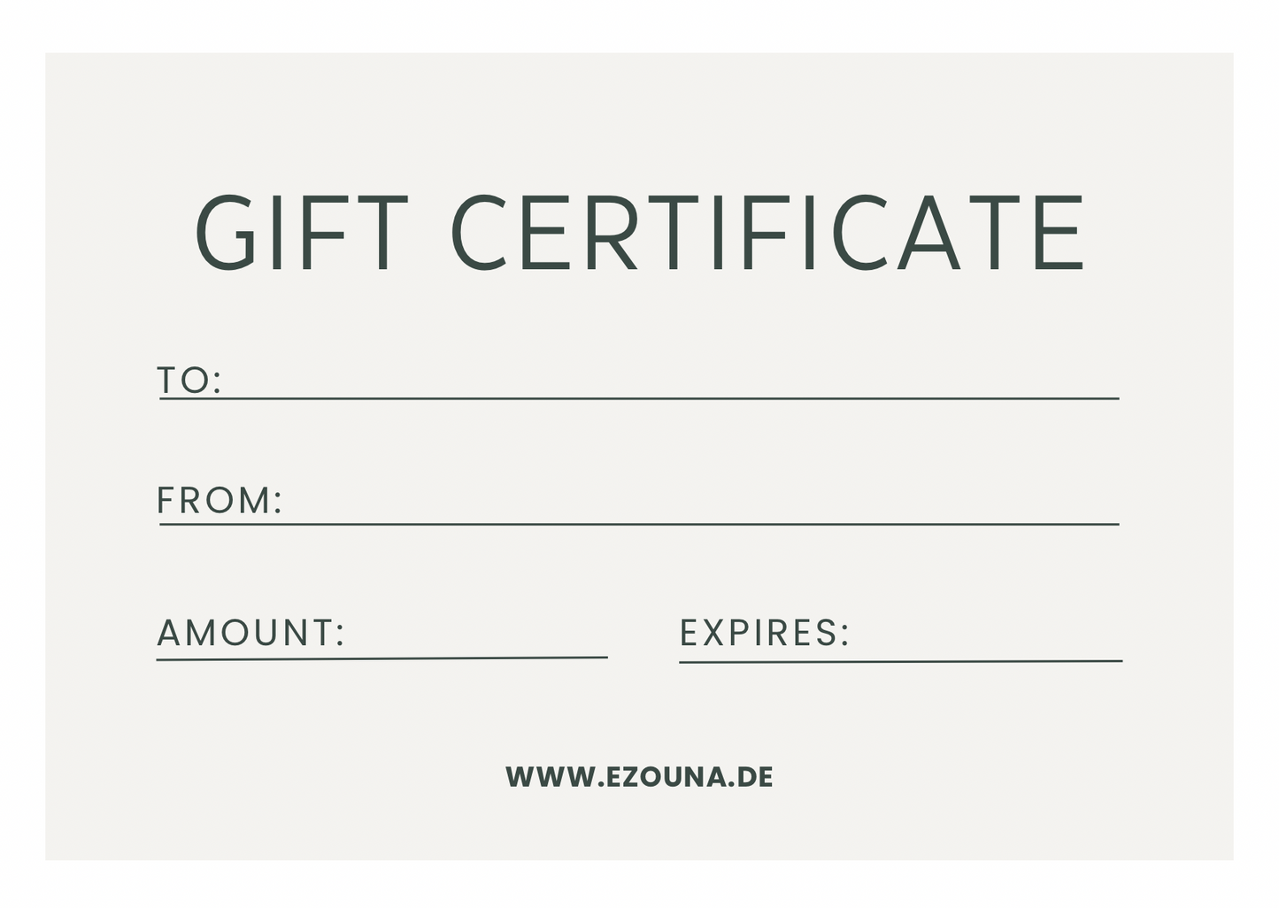 Geschenkkarte - Ezouna