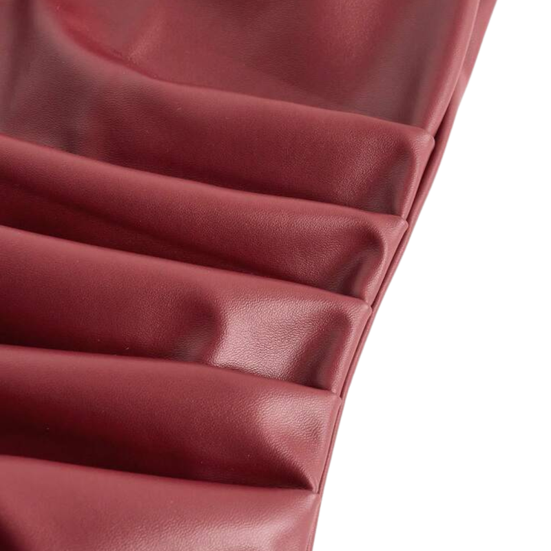 Asena Kunstleder Top - Ezouna