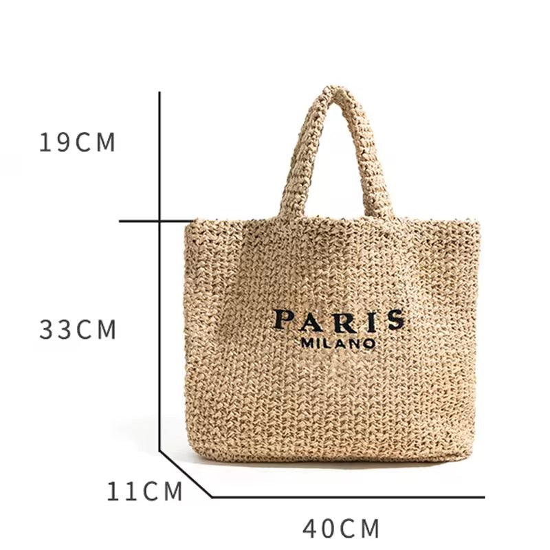 SOLEA straw bag made of natural fiber