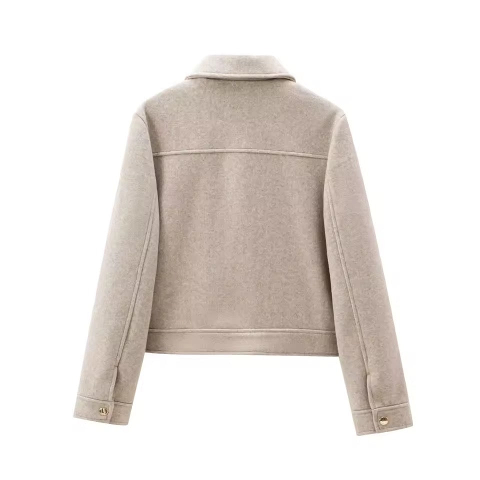 Übergangsjacke mit Reißverschluss