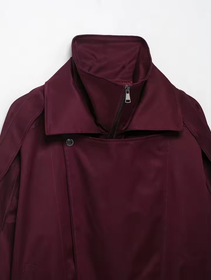 Übergangsjacke in Burgunder
