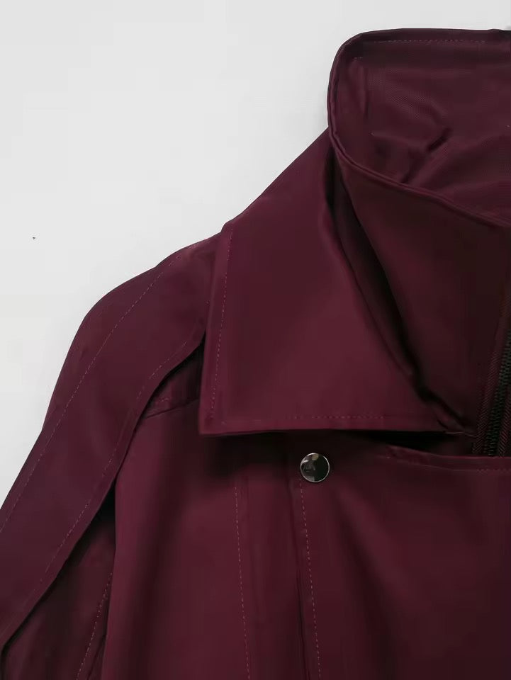 Übergangsjacke in Burgunder