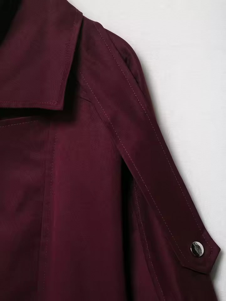 Übergangsjacke in Burgunder