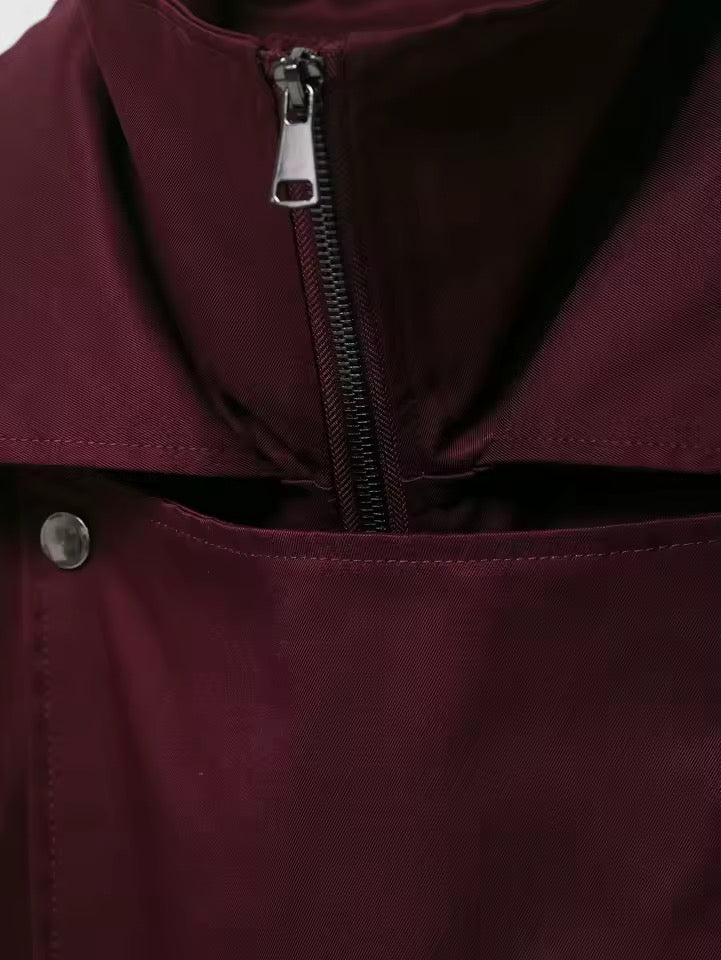 Übergangsjacke in Burgunder