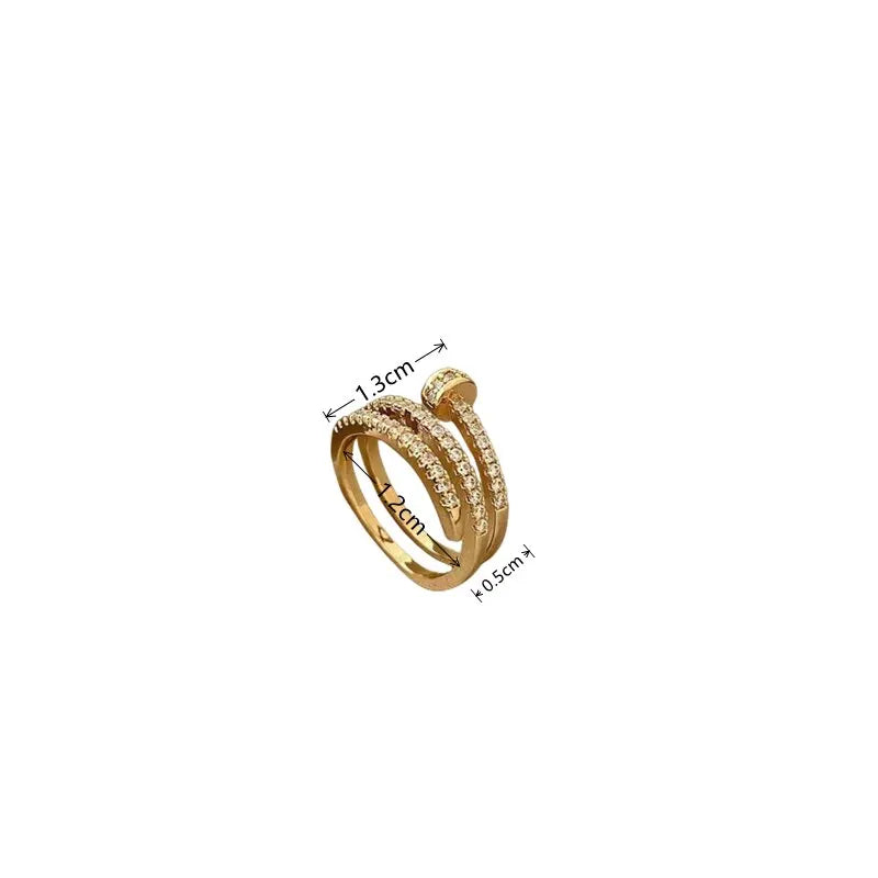 Sade | Zirkonia Ring in Gold - Ezouna