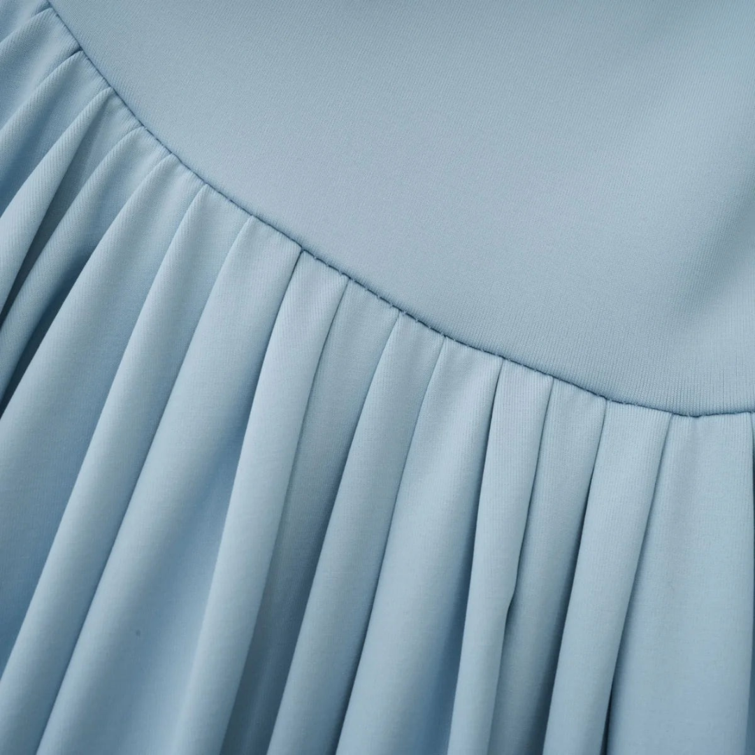 Blue Mirage Drape Maxi Dress