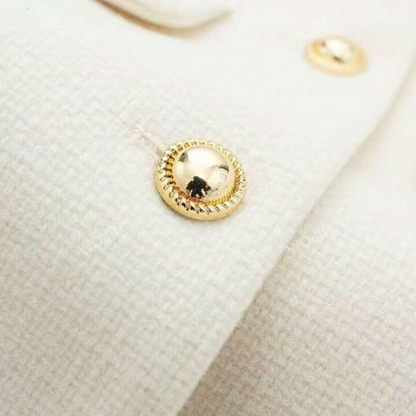 Cropped blazer jacket with gold details