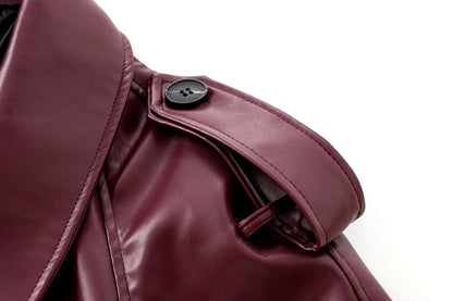 Arwen | Burgundy women's leather jacket