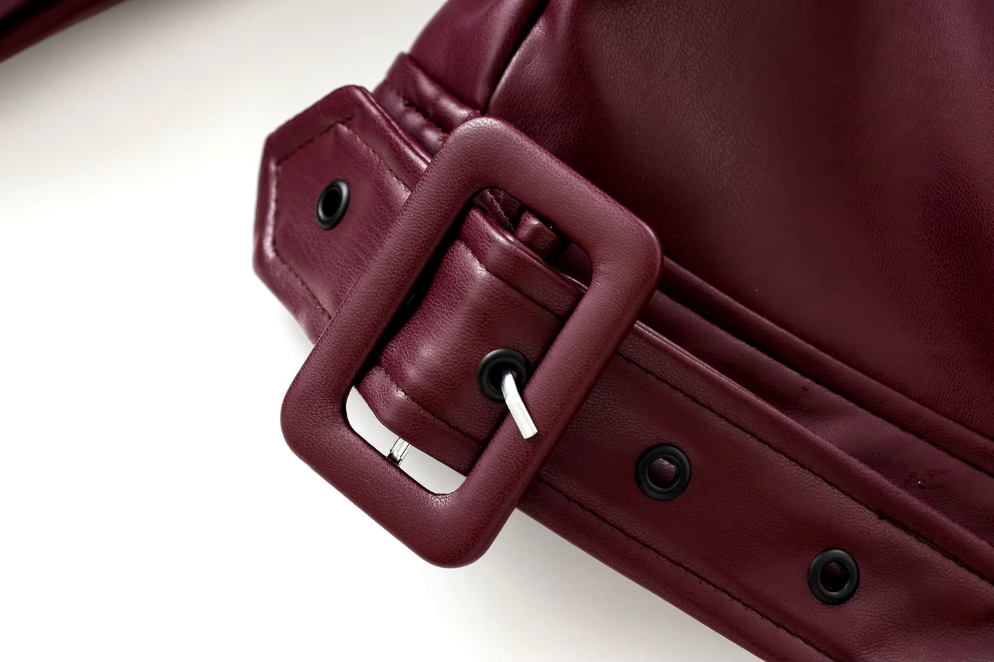 Arwen | Burgundy women's leather jacket