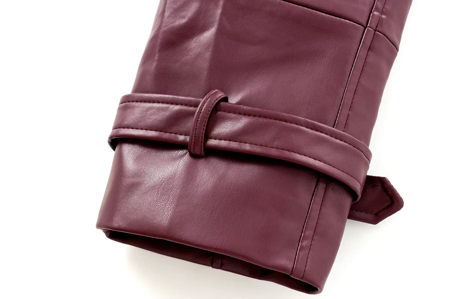 Arwen | Burgundy women's leather jacket