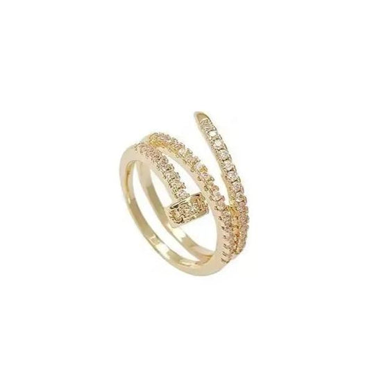 Sade | Zirkonia Ring in Gold - Ezouna