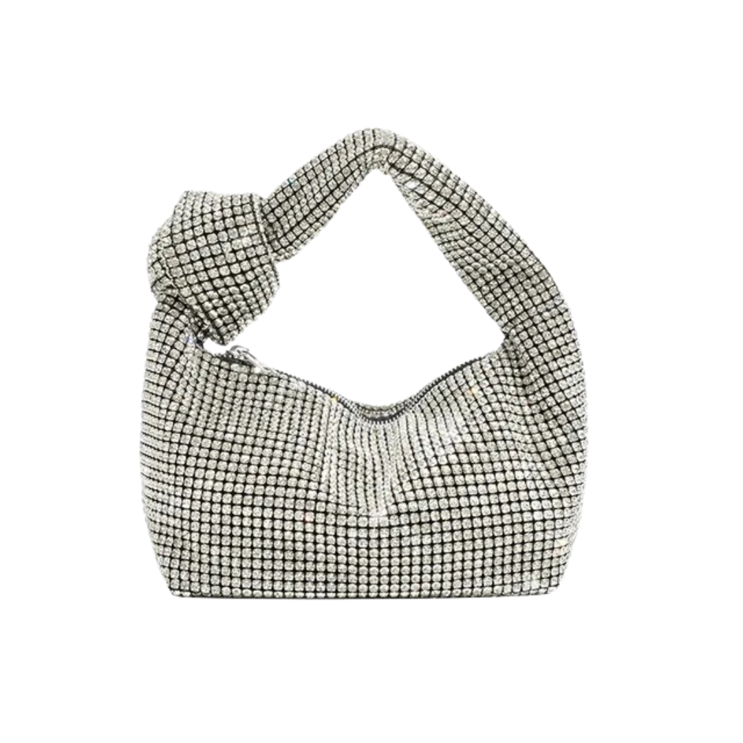 Celest | Strass-Tasche mit Knotengriff - Ezouna