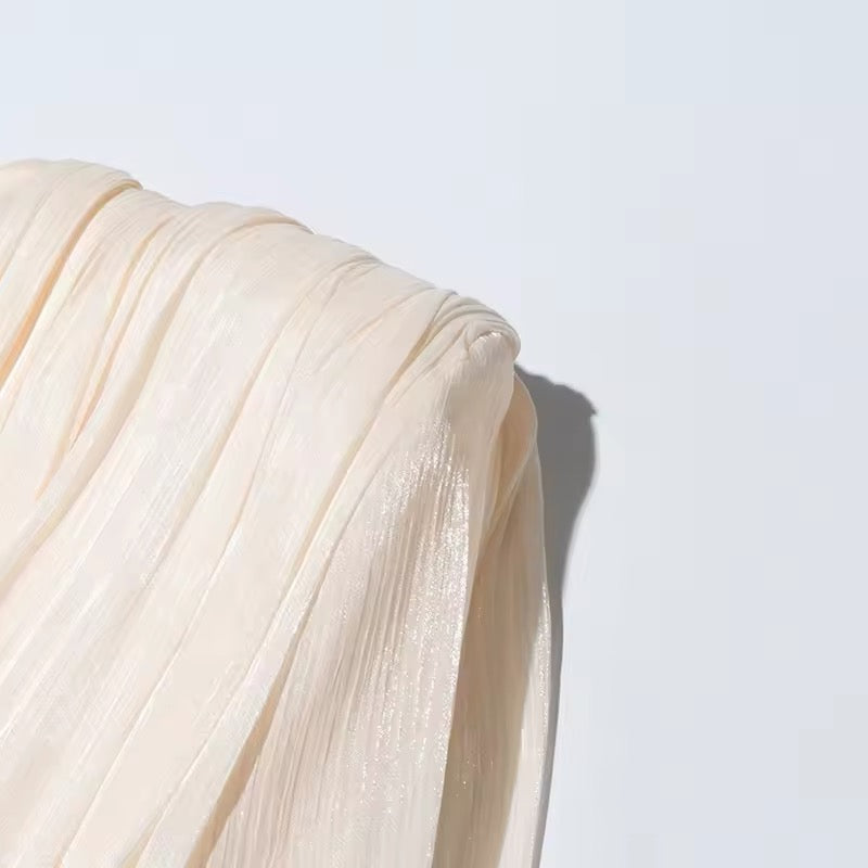 Samantha | Plissiertes Rüschen Mini Dress - Ezouna