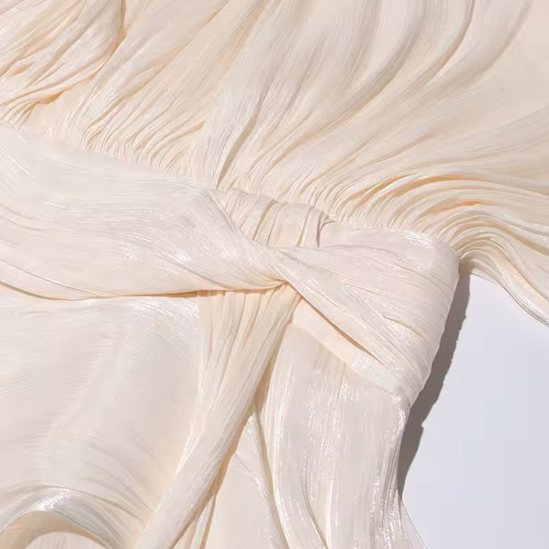 Samantha | Plissiertes Rüschen Mini Dress - Ezouna