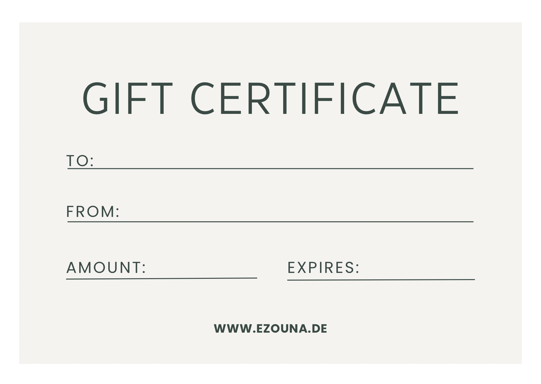 Geschenkkarte - Ezouna