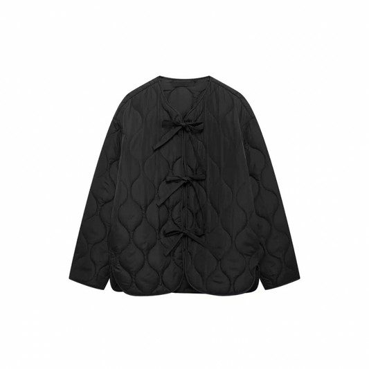 Steppjacke mit Schleifen - Ezouna