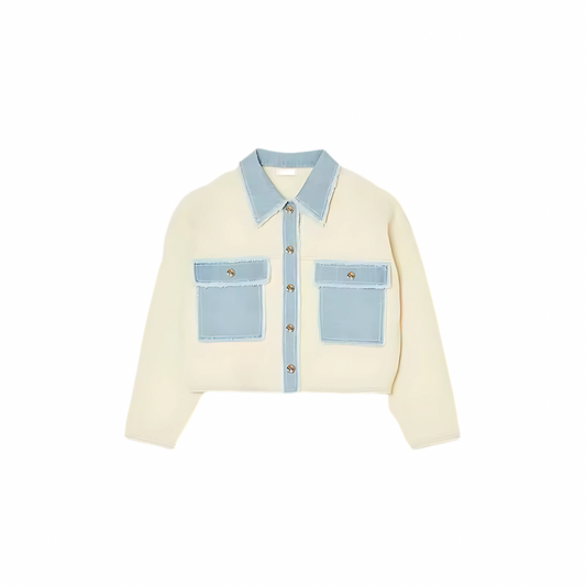 Denim Patchwork Jacke