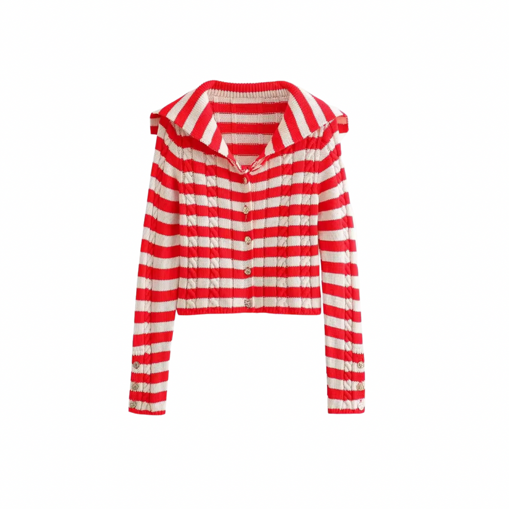 Gestreifter Cardigan