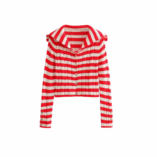 Striped cardigan