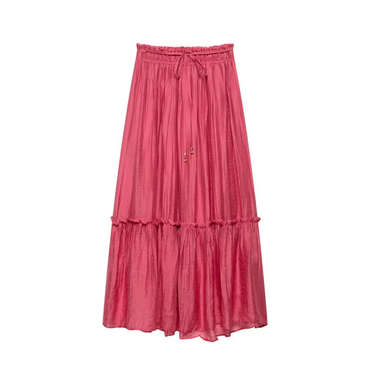 Crinkled skirt