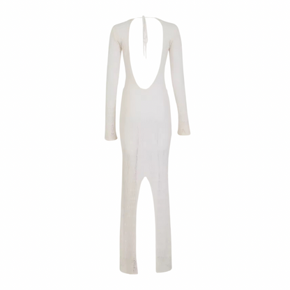 ARIELLE – Backless knitted maxi dress
