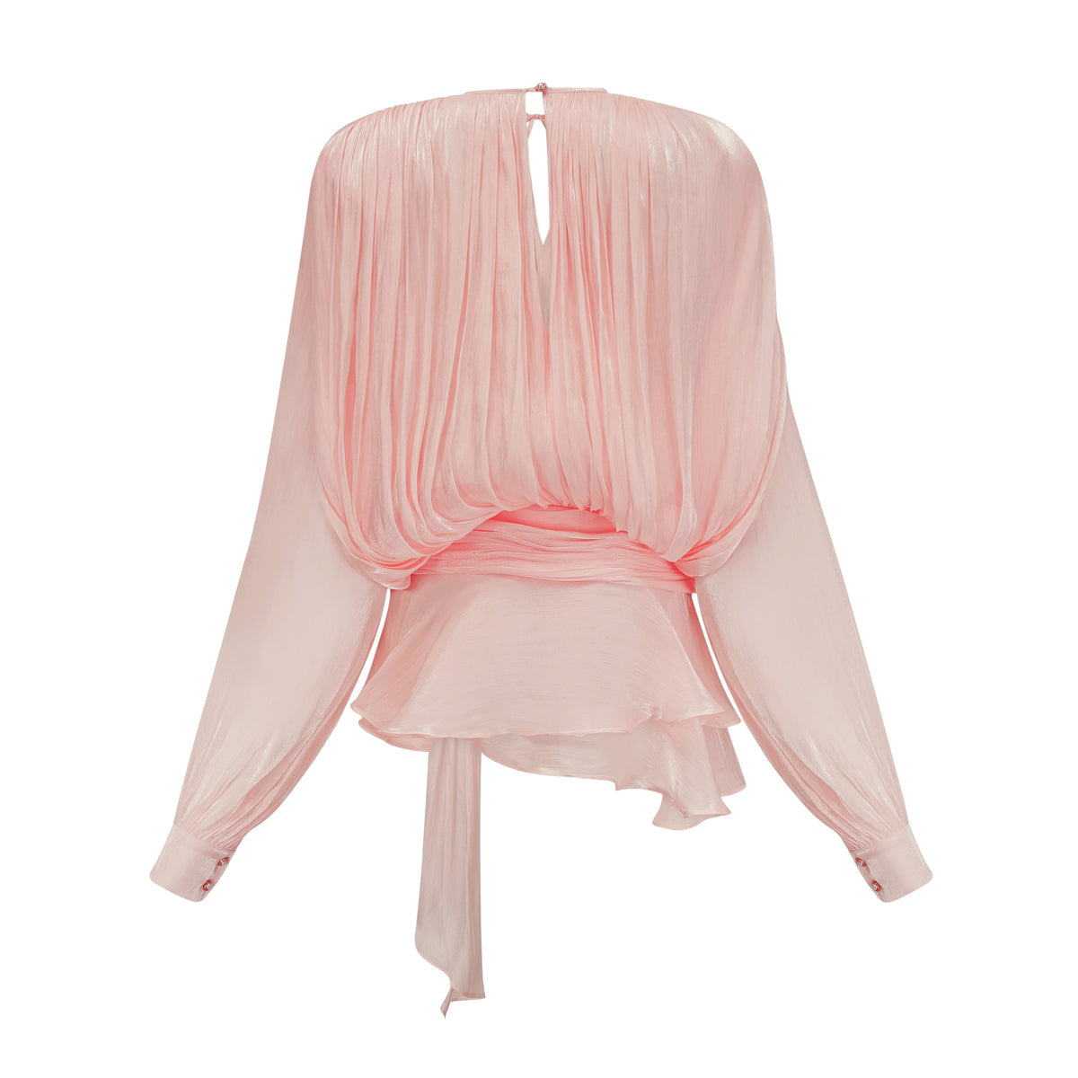Samantha | Pink Pleated Ruffle Mini Dress