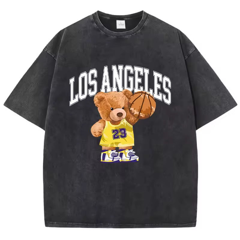 Los Angeles Bear T-Shirt Schwarz