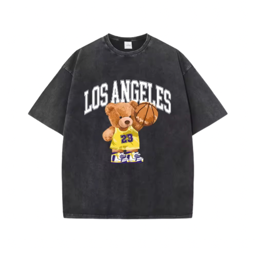 Los Angeles Bear T-Shirt Schwarz