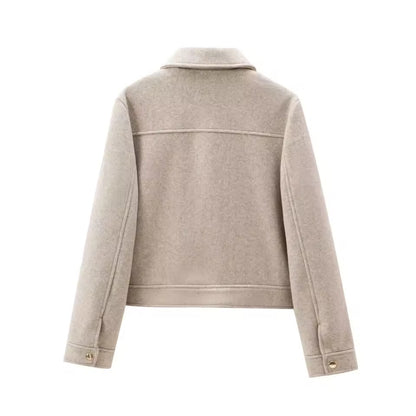 Übergangsjacke mit Reißverschluss